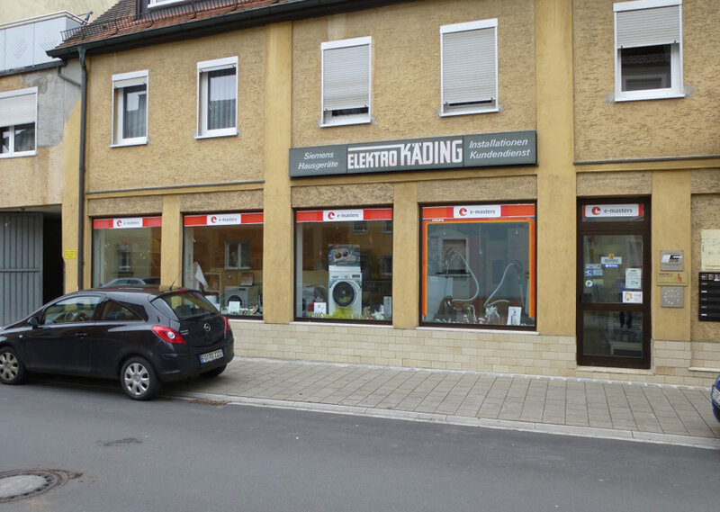Ladengeschäft Elektro Käding in der Kanalstraße in Forchheim